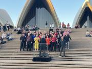 From the Steps: Voices at Dusk