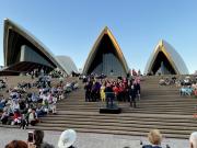From the Steps: Voices at Dusk